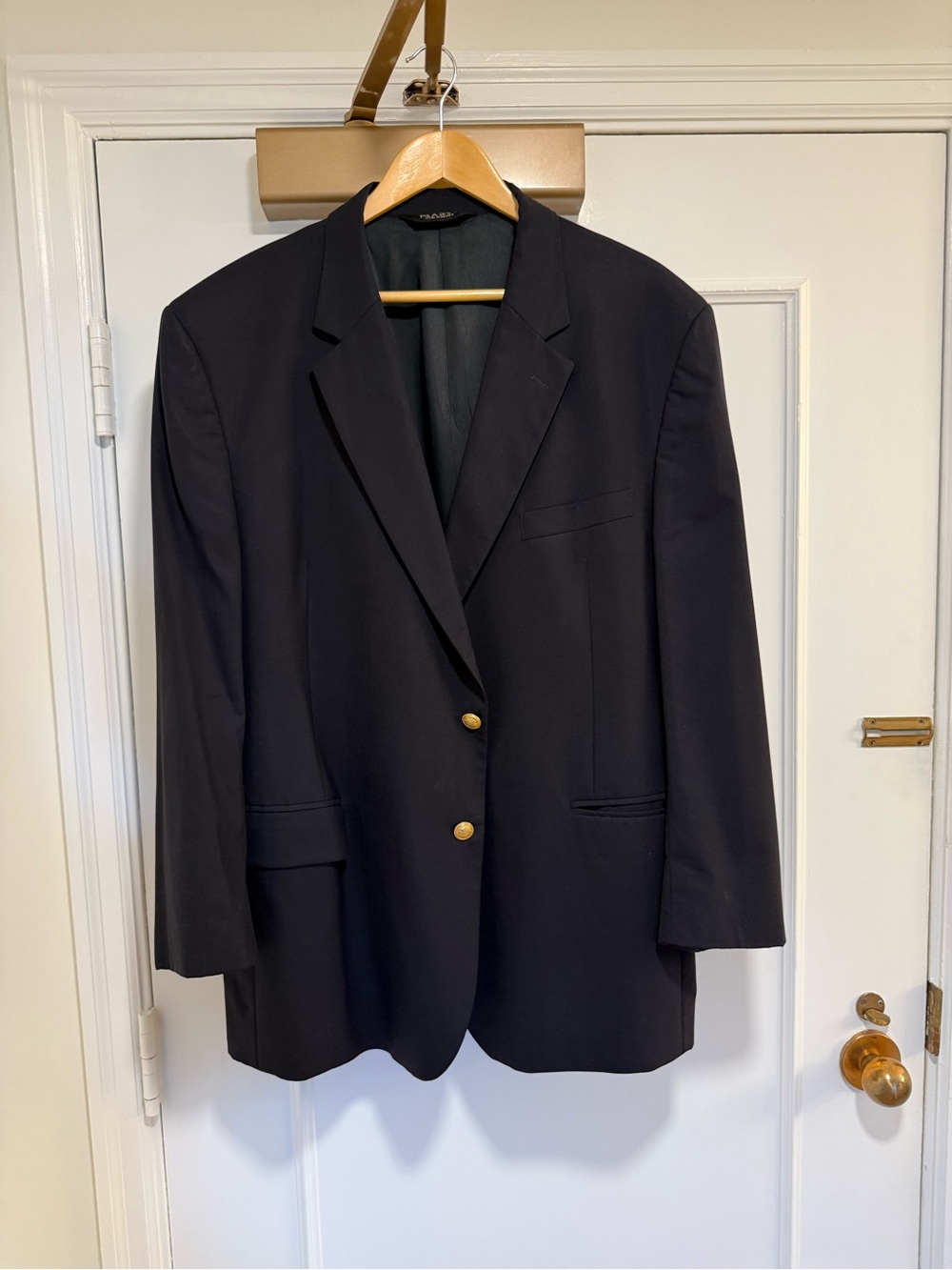 Jos. A. Bank Navy Sport Coat with Gold Buttons